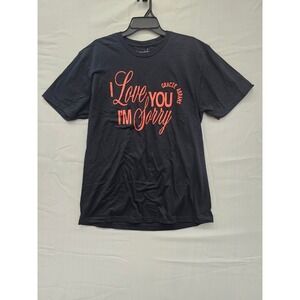 Gracie Abrams I Love You I'm Sorry Black Graphic T-Shirt Large NEW 39501000